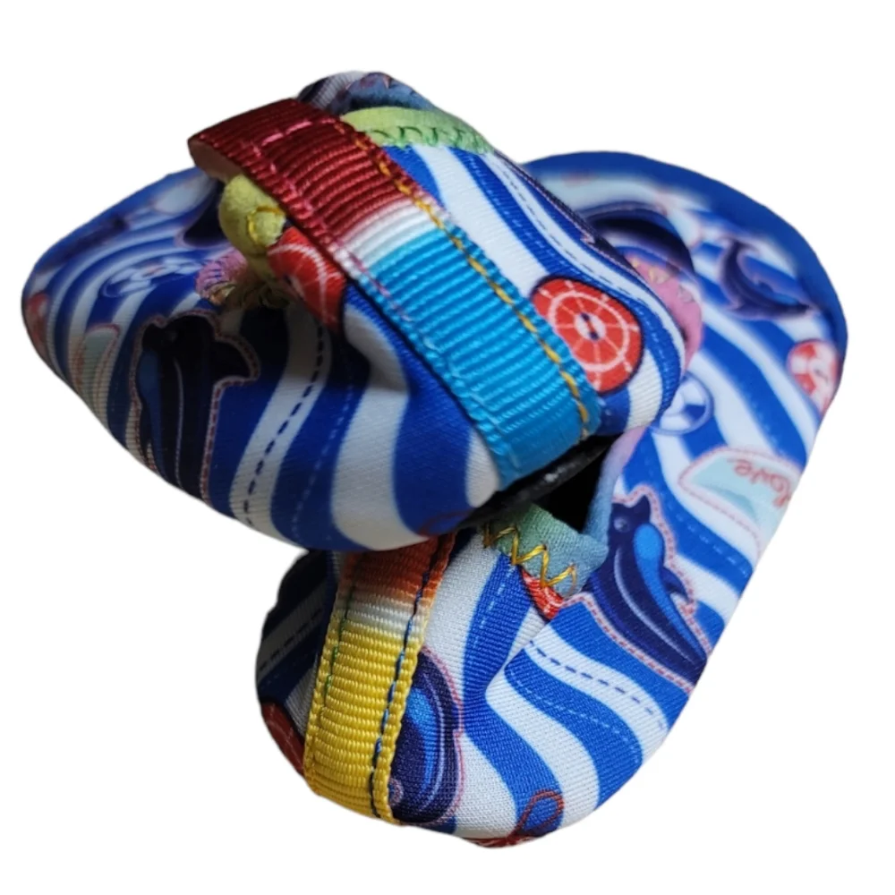Water/Multi-Purpose Non-Slip Rubber Bottom Unisex Whale Slipon Shoes for Toddler